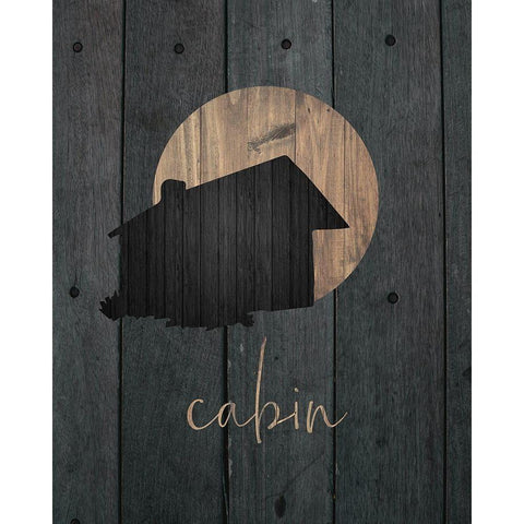 Wilderness Wood 02 Black Modern Wood Framed Art Print with Double Matting by Hogan, Melody