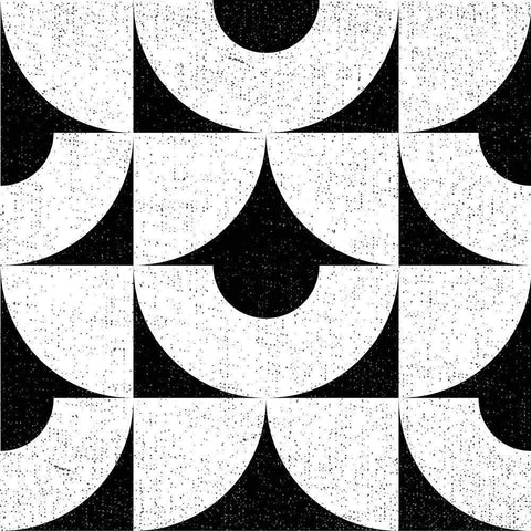 Oversized Abstracts BW 3 Black Modern Wood Framed Art Print with Double Matting by Hogan, Melody
