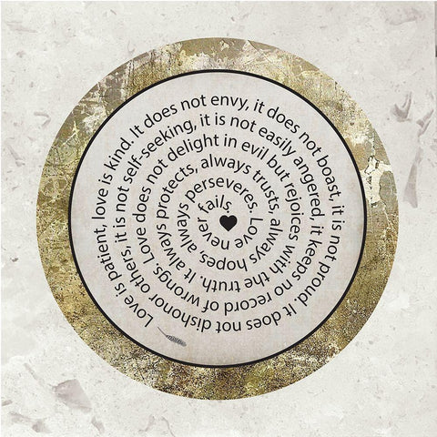 Gold Foil Scriptures 1 Black Modern Wood Framed Art Print with Double Matting by Hogan, Melody