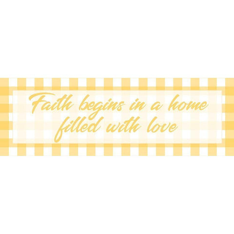 Faith Begins 1 Gold Ornate Wood Framed Art Print with Double Matting by Prime, Marcus