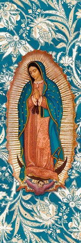 Peaceful Guadalupe 1 Black Ornate Wood Framed Art Print with Double Matting by Prime, Marcus