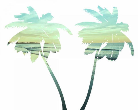 Tropical Paradise Black Ornate Wood Framed Art Print with Double Matting by Prime, Marcus
