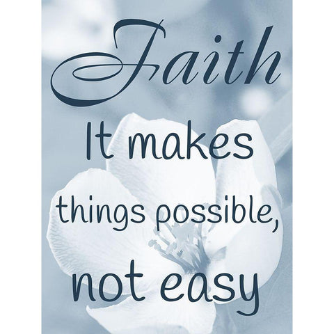 Possible Faith White Modern Wood Framed Art Print by Prime, Marcus
