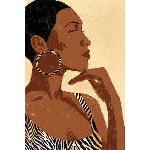 Fierce Tiger 1 Gold Ornate Wood Framed Art Print with Double Matting by Prime, Marcus