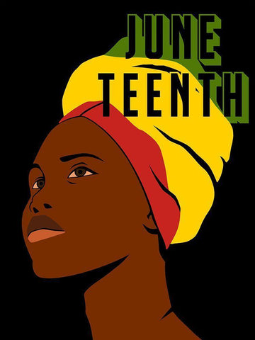 Juneteenth Beauty Black Ornate Wood Framed Art Print with Double Matting by Prime, Marcus