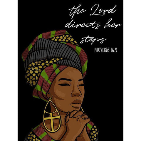 Directing Steps Black Modern Wood Framed Art Print with Double Matting by Prime, Marcus