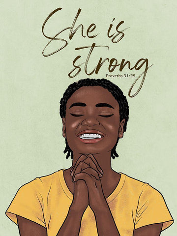 Strong Woman Black Ornate Wood Framed Art Print with Double Matting by Prime, Marcus