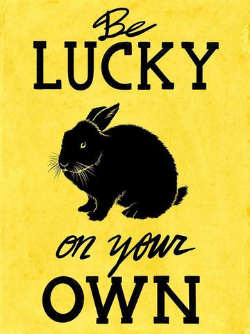 Be Lucky 1 Black Ornate Wood Framed Art Print with Double Matting by Prime, Marcus