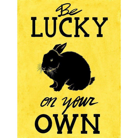 Be Lucky 1 White Modern Wood Framed Art Print by Prime, Marcus