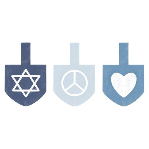 Dreidel Values Black Modern Wood Framed Art Print by Prime, Marcus