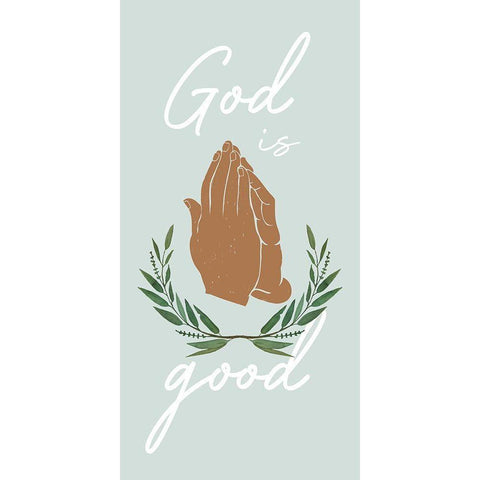 God Is Good Gold Ornate Wood Framed Art Print with Double Matting by Prime, Marcus