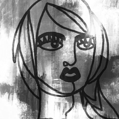 Mademoiselle 3 White Modern Wood Framed Art Print by Prime, Marcus