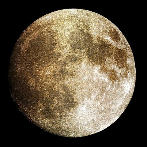 Lunar Metallics 2 Black Ornate Wood Framed Art Print with Double Matting by Prime, Marcus