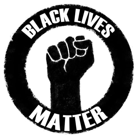BLM Movement 3 Gold Ornate Wood Framed Art Print with Double Matting by Prime, Marcus