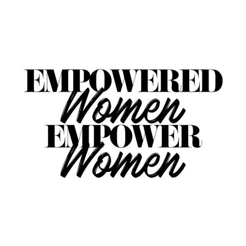 Empowered White Modern Wood Framed Art Print by Villa, Mlli