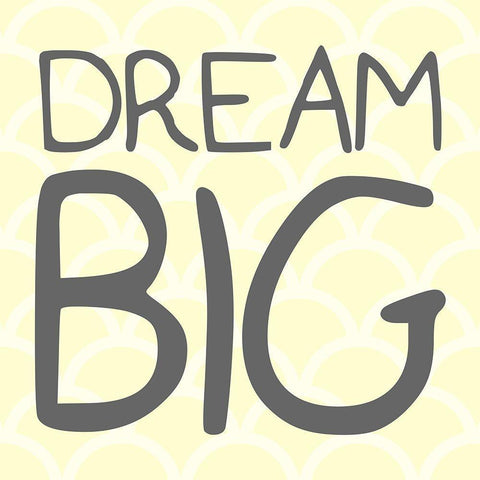 Dream Big Black Ornate Wood Framed Art Print with Double Matting by Villa, Mlli