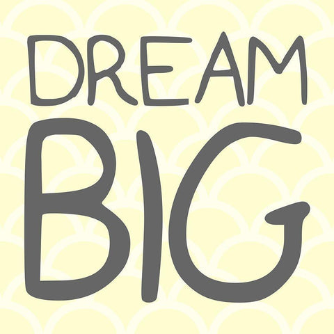 Dream Big Gold Ornate Wood Framed Art Print with Double Matting by Villa, Mlli