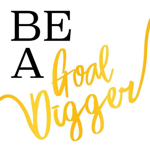 Goal Digger Gold Ornate Wood Framed Art Print with Double Matting by Villa, Mlli