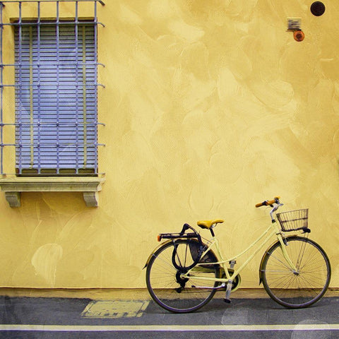 Relaxing In The Yellow Black Modern Wood Framed Art Print with Double Matting by Villa, Mlli