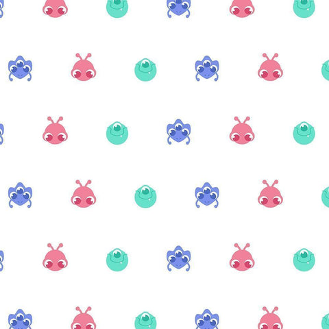 Fun Monsters Black Modern Wood Framed Art Print by Villa, Milli