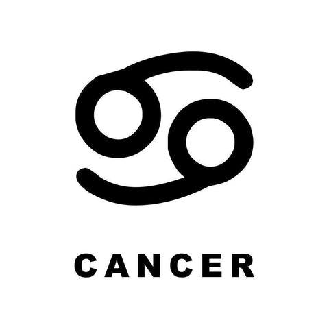 Cancer Black Modern Wood Framed Art Print by Villa, Milli
