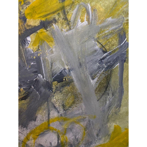 Lit Strokes 1 White Modern Wood Framed Art Print by Spina, Phyllis