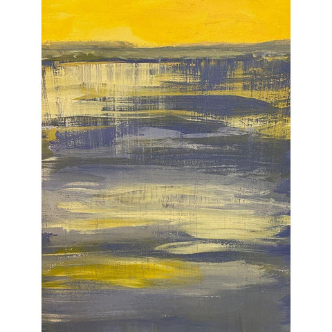 Bright Horizon 1 Gold Ornate Wood Framed Art Print with Double Matting by Spina, Phyllis