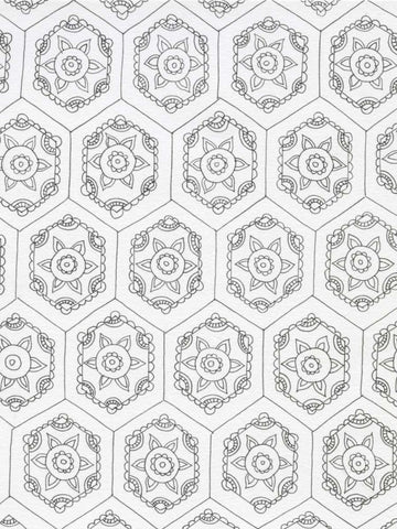 Geometric 3 Black Ornate Wood Framed Art Print with Double Matting by Varacek, Pam