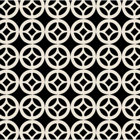 Geo Black and Gold 5 White Modern Wood Framed Art Print with Double Matting by Allen, Candace