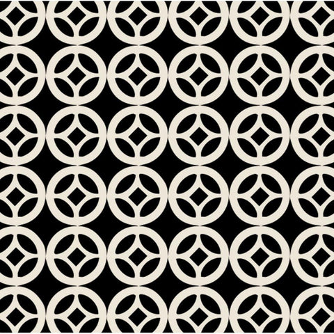Geo Black and Gold 5 White Modern Wood Framed Art Print by Allen, Candace