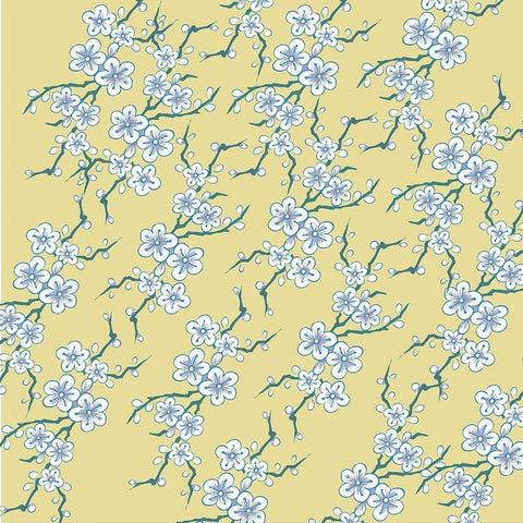 Kimono Quilt Asia 1 White Modern Wood Framed Art Print by Allen, Candace