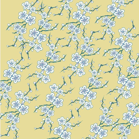 Kimono Quilt Asia 1 White Modern Wood Framed Art Print with Double Matting by Allen, Candace