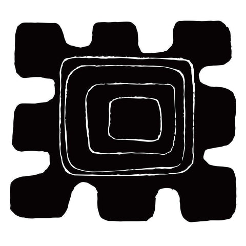 BW Minimalist 3 Black Modern Wood Framed Art Print by Lula Bijoux And Company