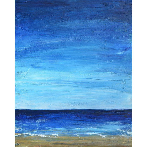 Peaceful Ocean View 1 Gold Ornate Wood Framed Art Print with Double Matting by Jenner, Roya