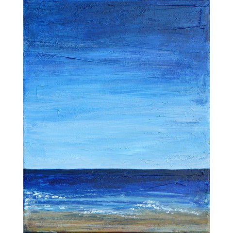 Peaceful Ocean View 2 Gold Ornate Wood Framed Art Print with Double Matting by Jenner, Roya