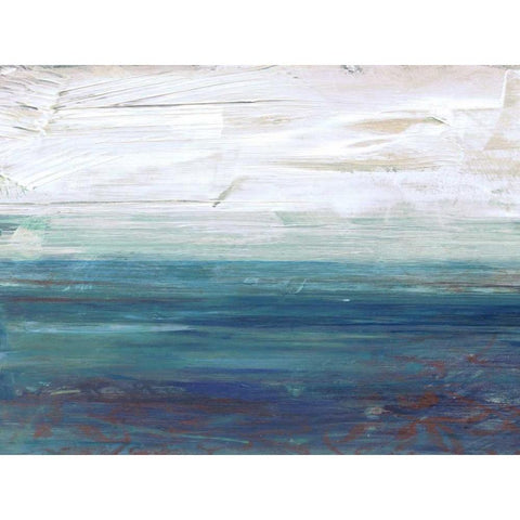 New Horizons A2 Black Modern Wood Framed Art Print with Double Matting by Haynes, Smith
