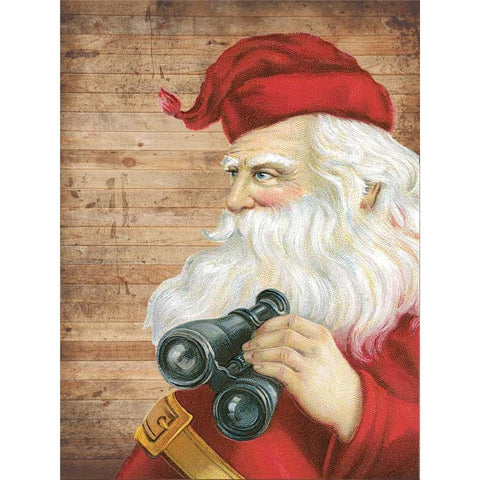 You Better Watch Out Black Modern Wood Framed Art Print by Lewis, Sheldon