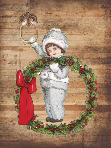 Christmas Joys Black Ornate Wood Framed Art Print with Double Matting by Lewis, Sheldon