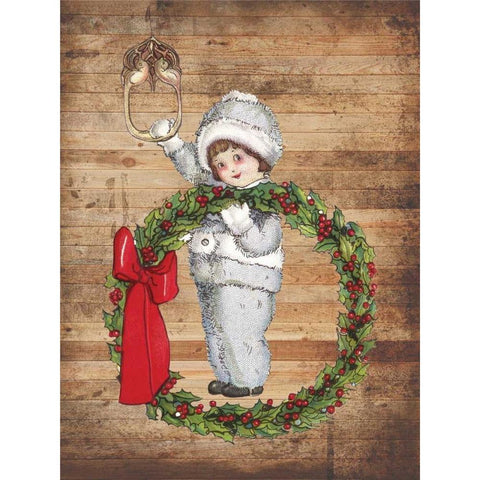 Christmas Joys Gold Ornate Wood Framed Art Print with Double Matting by Lewis, Sheldon