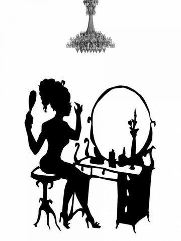 Style 2 Black Ornate Wood Framed Art Print with Double Matting by Lewis, Sheldon