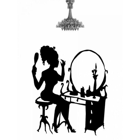 Style 2 Black Modern Wood Framed Art Print with Double Matting by Lewis, Sheldon