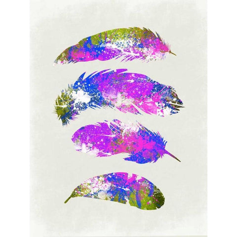 Fourth Impression 2 Black Modern Wood Framed Art Print with Double Matting by Lewis, Sheldon