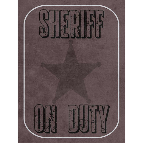 On Duty Gold Ornate Wood Framed Art Print with Double Matting by Lewis, Sheldon