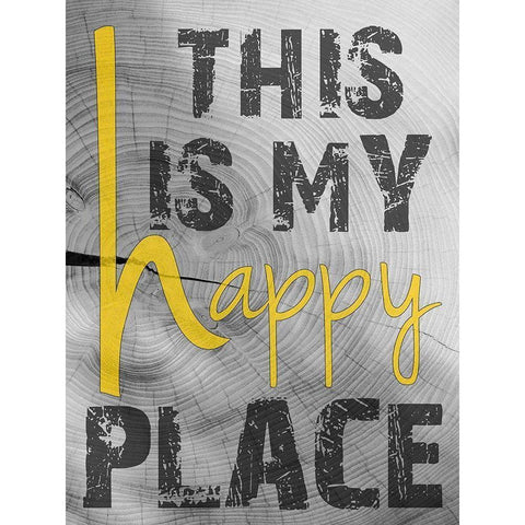 Place Of Happiness Gold Ornate Wood Framed Art Print with Double Matting by Lewis, Sheldon