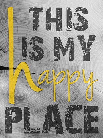 Place Of Happiness Black Ornate Wood Framed Art Print with Double Matting by Lewis, Sheldon