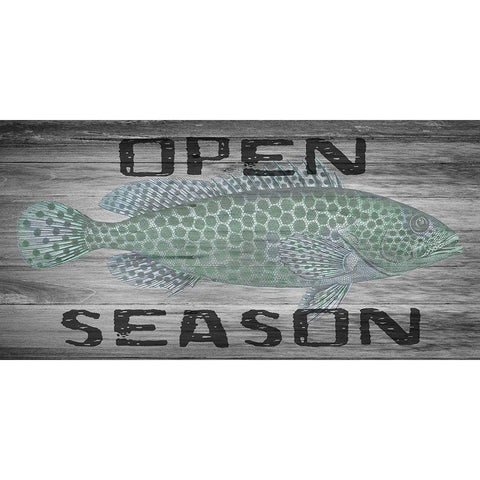 Open Season Black Modern Wood Framed Art Print by Lewis, Sheldon