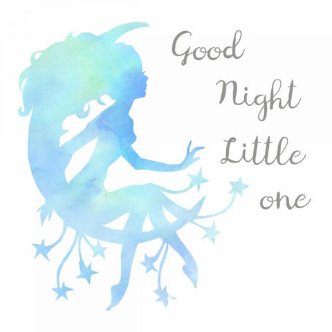 Good Night Black Modern Wood Framed Art Print by Lewis, Sheldon