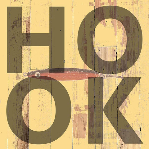 Hook White Modern Wood Framed Art Print by Lewis, Sheldon