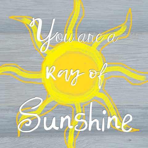 Ray Of Sunshine Gold Ornate Wood Framed Art Print with Double Matting by Lewis, Sheldon