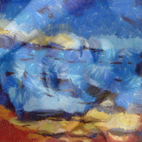 Beauty On paint Gold Ornate Wood Framed Art Print with Double Matting by Lewis, Sheldon